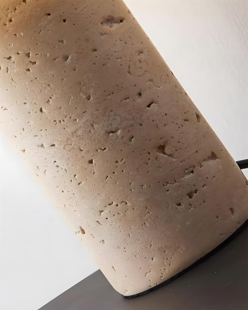 Stilla Orb Travertine Table Lamp — product view 19
