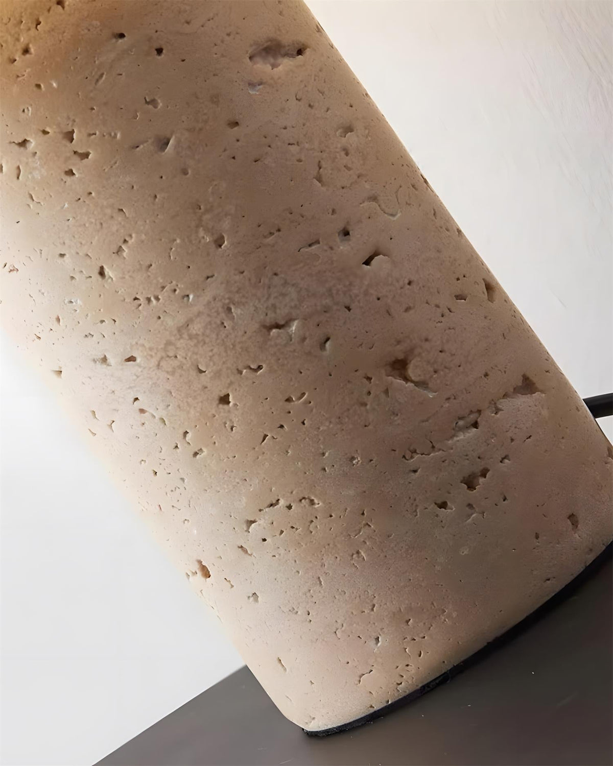 Stilla Orb Travertine Table Lamp — product view 19