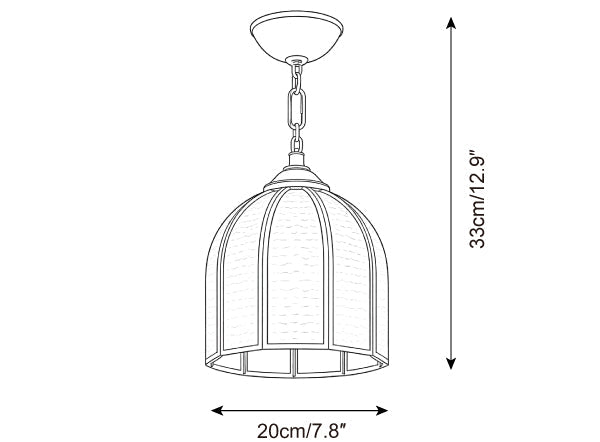Moire Glass Ceiling Lamp — product detail 12