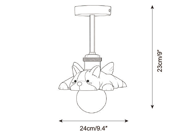 Dreamy Paws Metal Ceiling Lamp — product detail 15