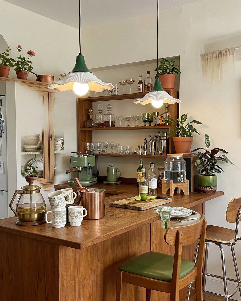 Berry Fluted Metal Pendant Lamp — product view 2