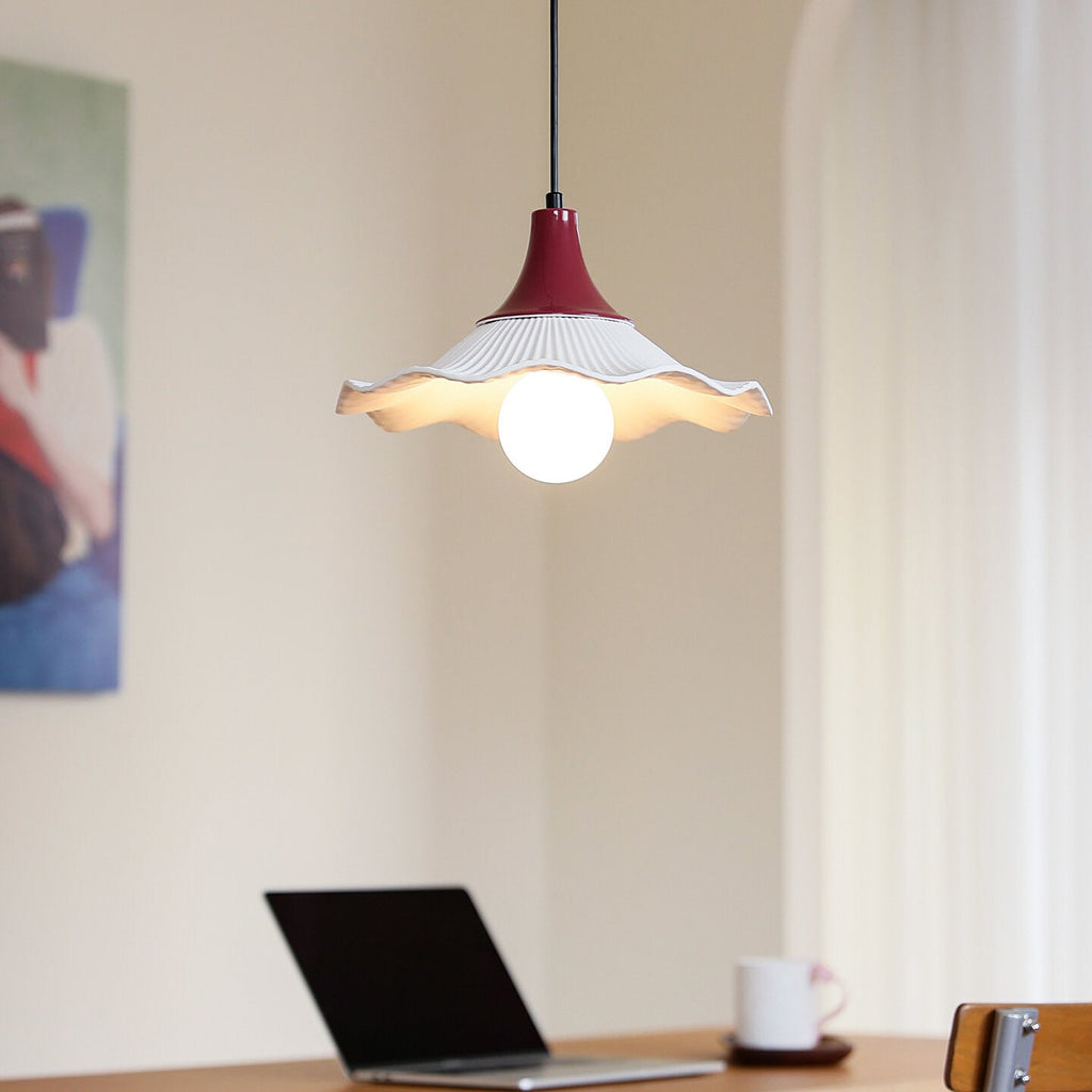Berry Fluted Metal Pendant Lamp — product view 10