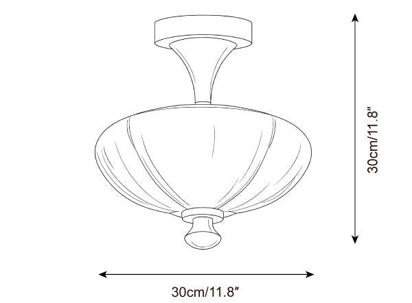 Carmelo Glass Ceiling Lamp — product detail 11