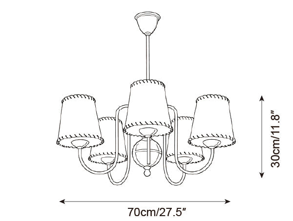 Lucienne Metal Chandelier — product detail 14