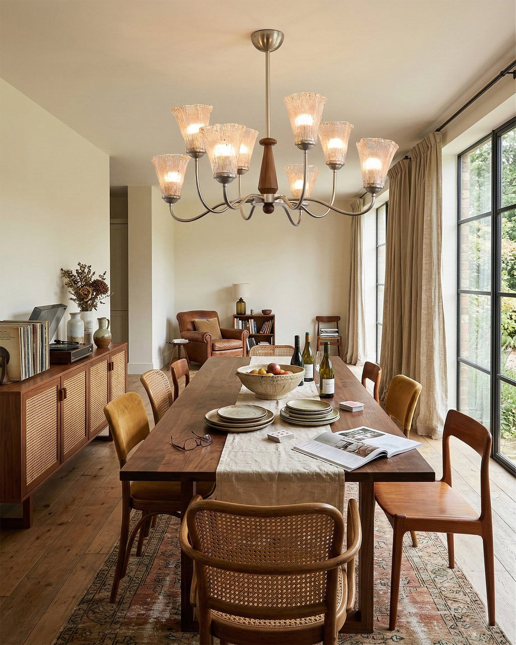 Selmora Glass Chandelier — product view 3