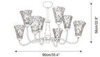 Selmora Glass Chandelier — product detail 15