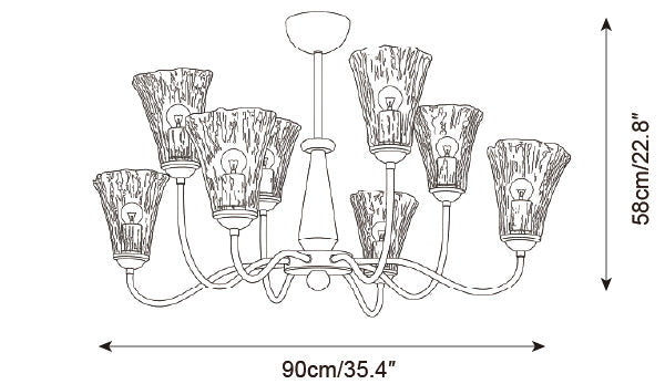 Selmora Glass Chandelier — product detail 15