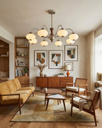 Halden Wood Chandelier — product view 2