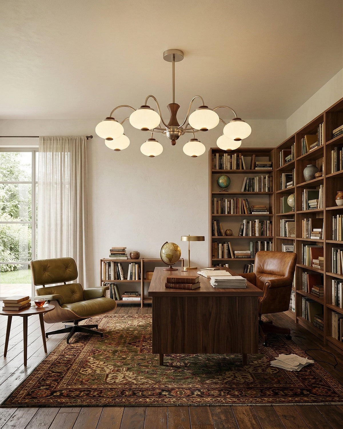 Halden Wood Chandelier — product view 4