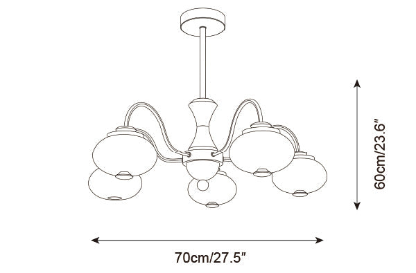 Halden Wood Chandelier — product detail 13
