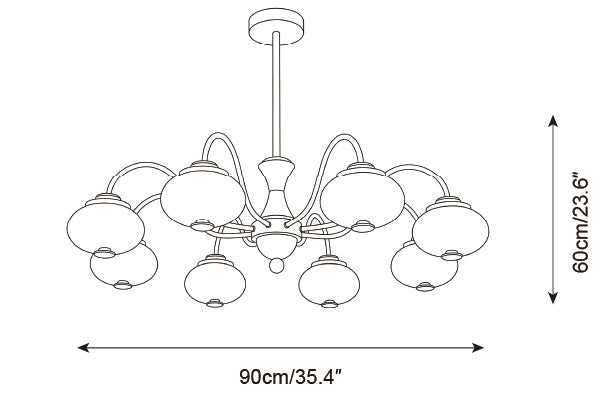Halden Wood Chandelier — product detail 14