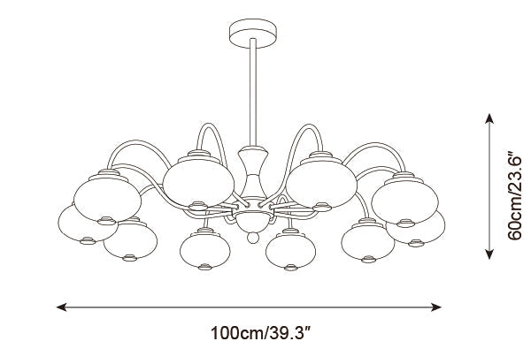 Halden Wood Chandelier — product detail 15