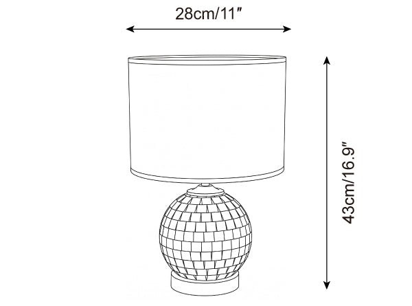 Perlina Metal Table Lamp — product detail 12