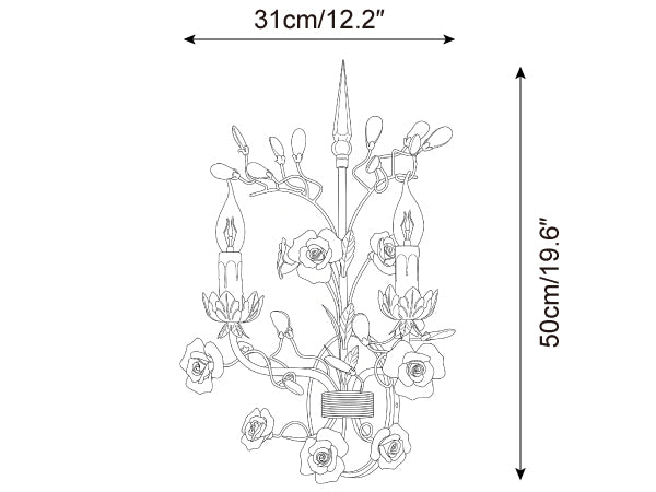 Aureflora Metal Wall Lamp — product detail 13