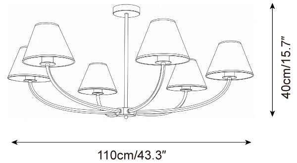 Selmont Metal Chandelier — product detail 15