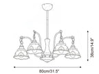 Marcella Wood Chandelier — product detail 17