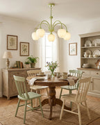 Tulip Matcha Glass Chandelier — product view 2