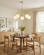 Tulip Matcha Glass Chandelier — product view 6