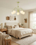 Tulip Matcha Glass Chandelier — product view 10