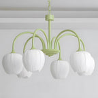 Tulip Matcha Glass Chandelier — product view 16