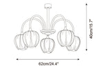 Tulip Matcha Glass Chandelier — product detail 24