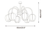 Tulip Matcha Glass Chandelier — product detail 25