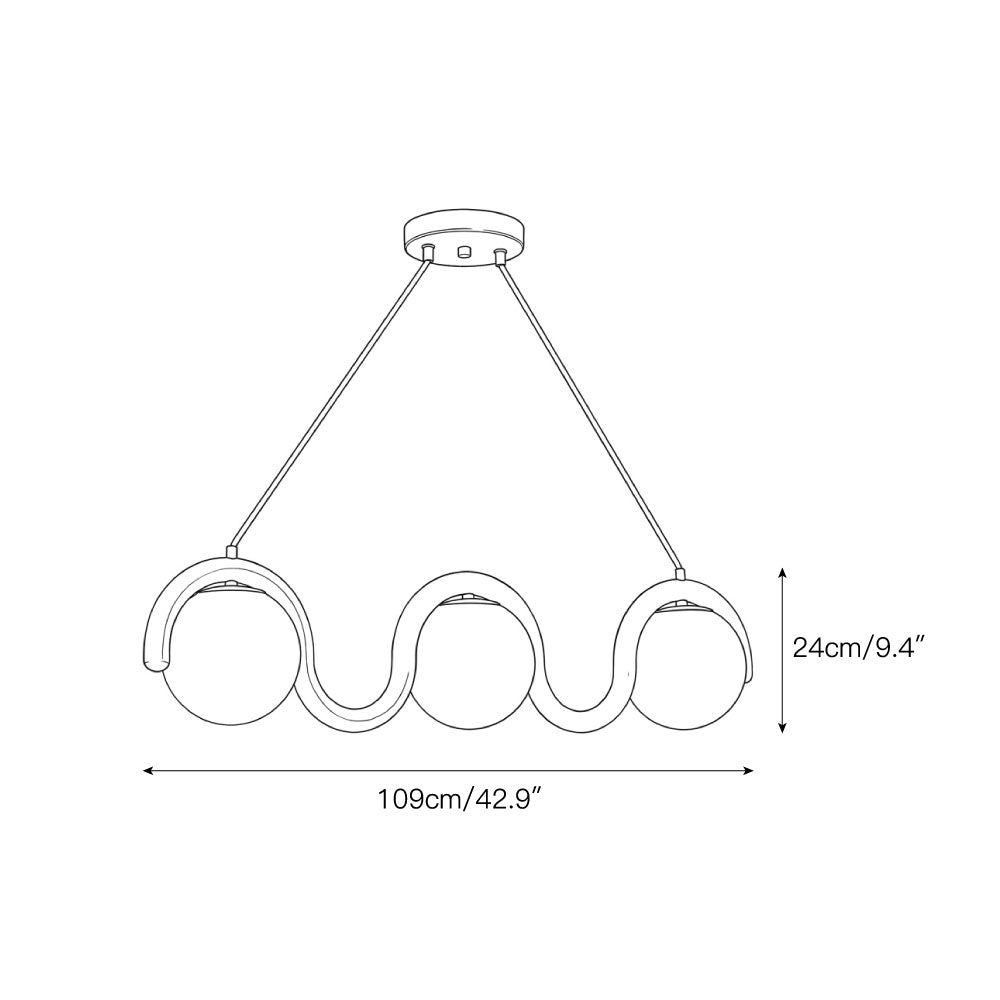 Lenox Linear Ball Pendant Lamp — product view 7