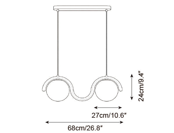 Lenox Linear Ball Pendant Lamp — product detail 49