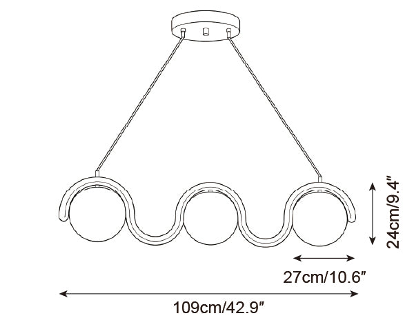 Lenox Linear Ball Pendant Lamp — product detail 50