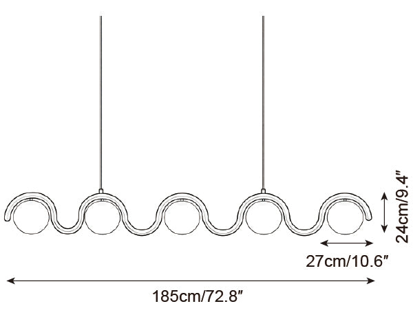 Lenox Linear Ball Pendant Lamp — product detail 52