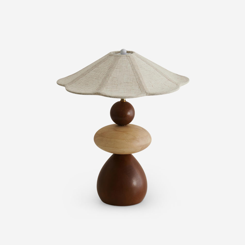 Equinox Plug In Wood Table Lamp — product view 1