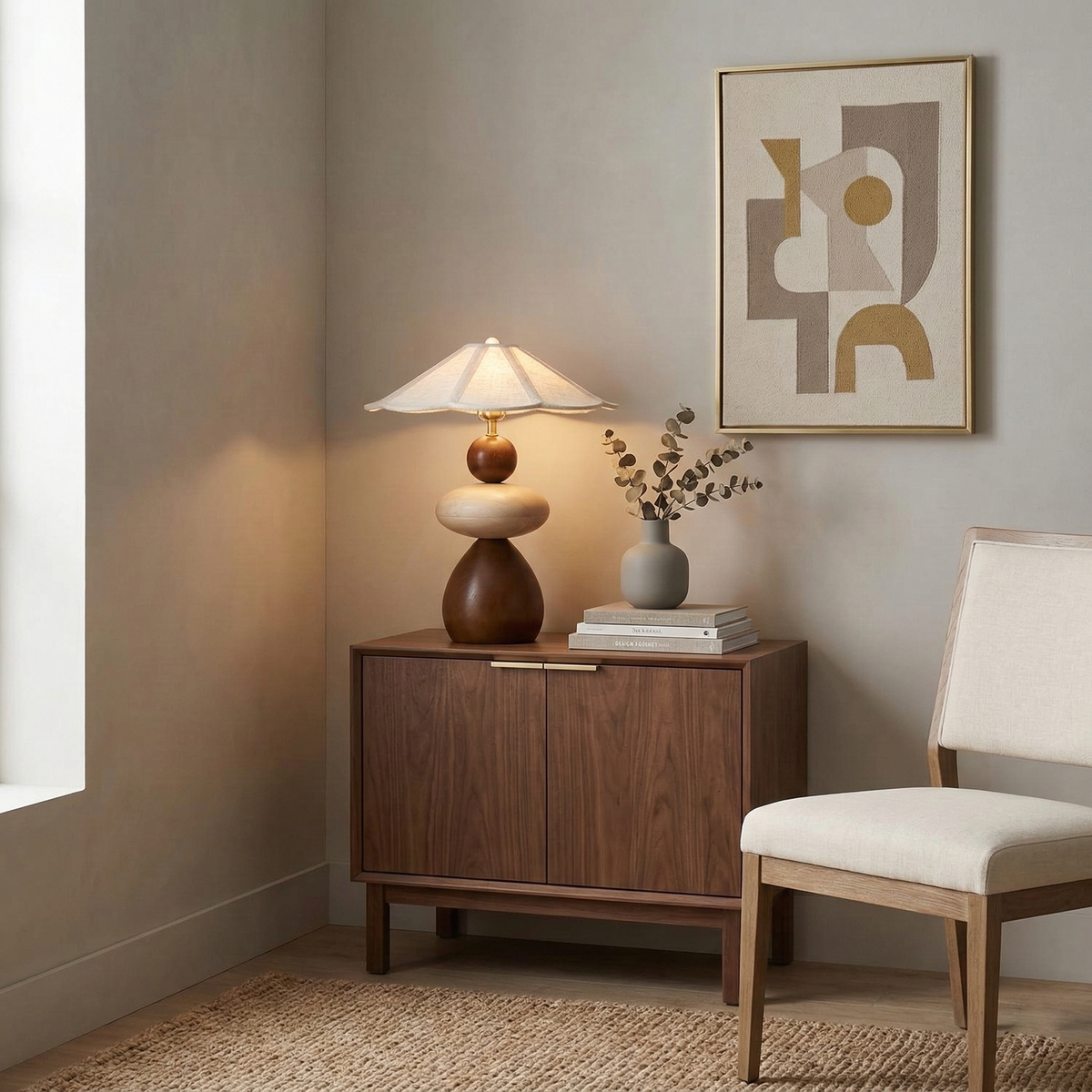 Equinox Plug In Wood Table Lamp — product view 11