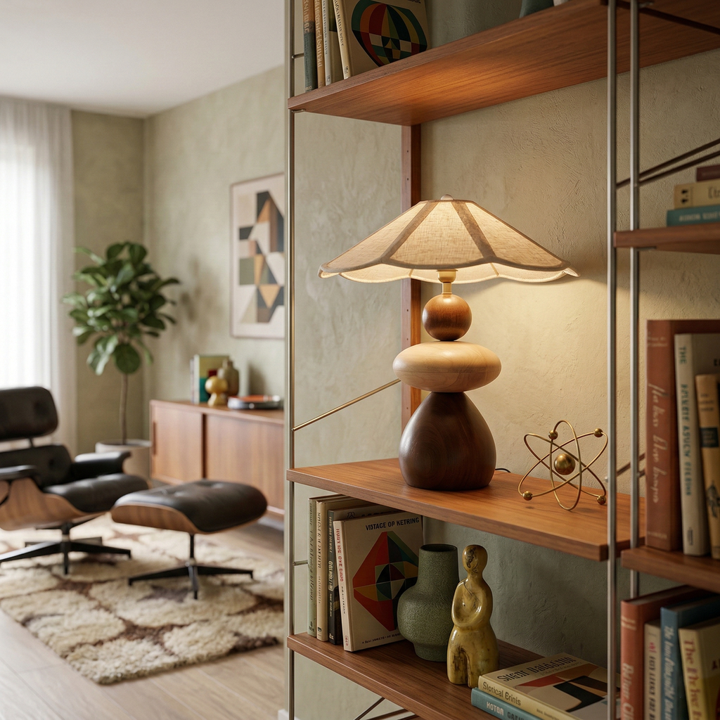 Equinox Plug In Wood Table Lamp — product view 12