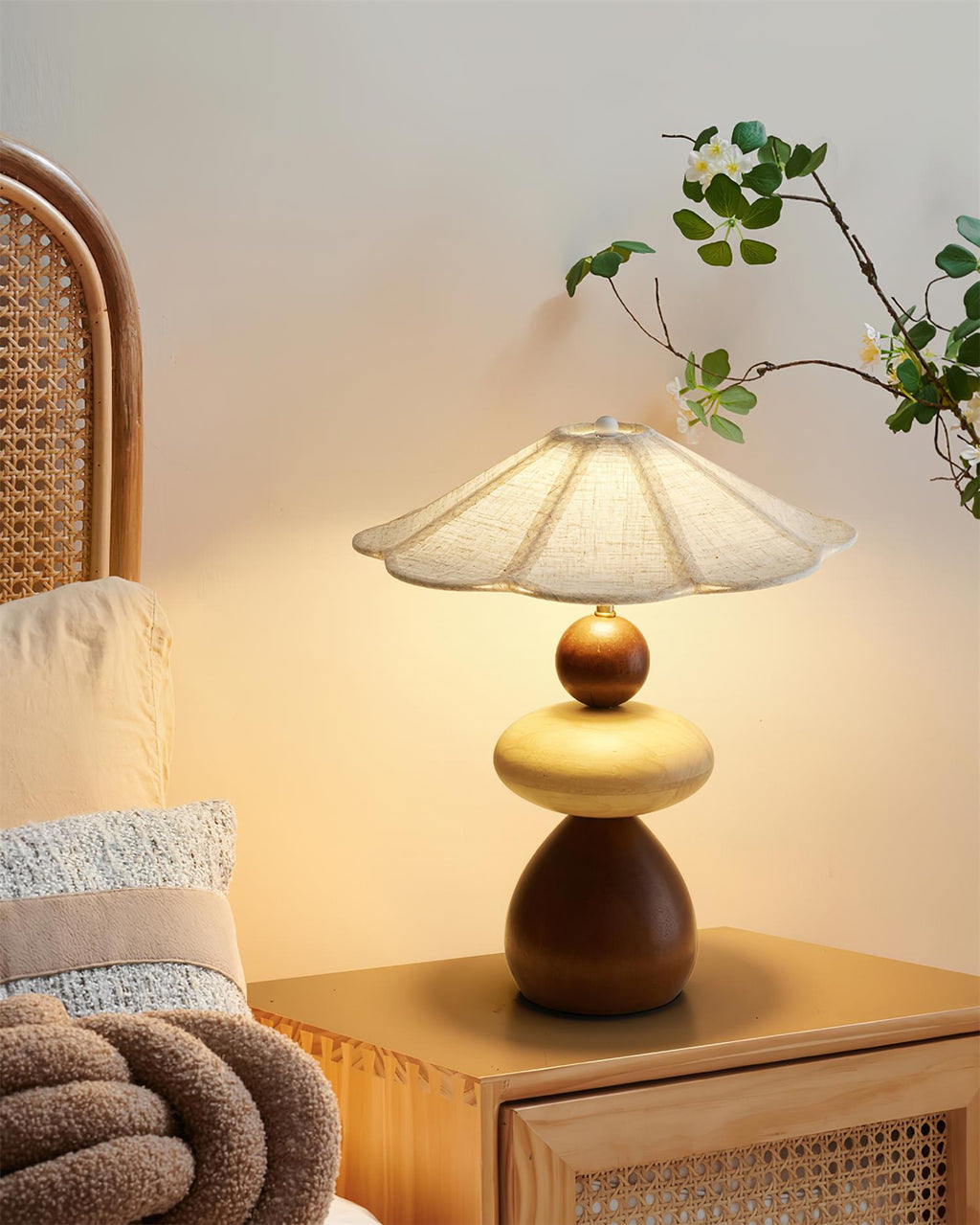 Equinox Plug In Wood Table Lamp — product view 18