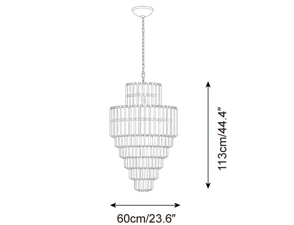 Lucerine Glass Chandelier — product detail 18