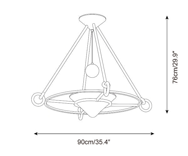 Swanelle Metal Chandelier — product detail 24
