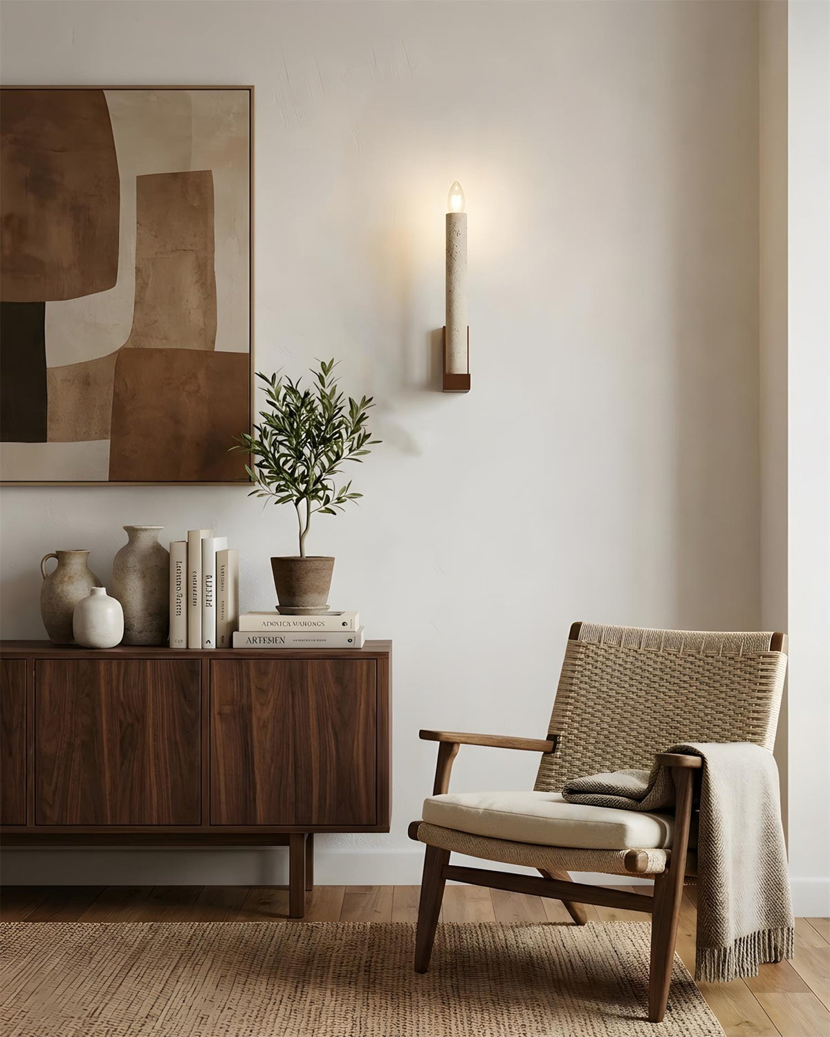 Tavero Travertine Wall Sconce — product view 9