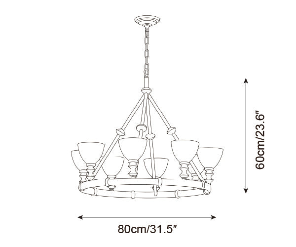 Cremora Brass Chandelier — product detail 19