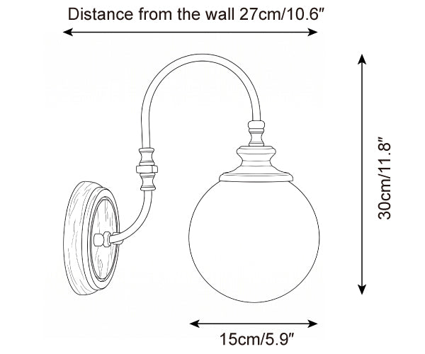 Marovin Glass Wall Sconce — product detail 15