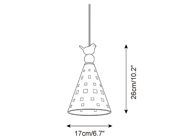 Lumo Pony Metal Pendant Light — product detail 18
