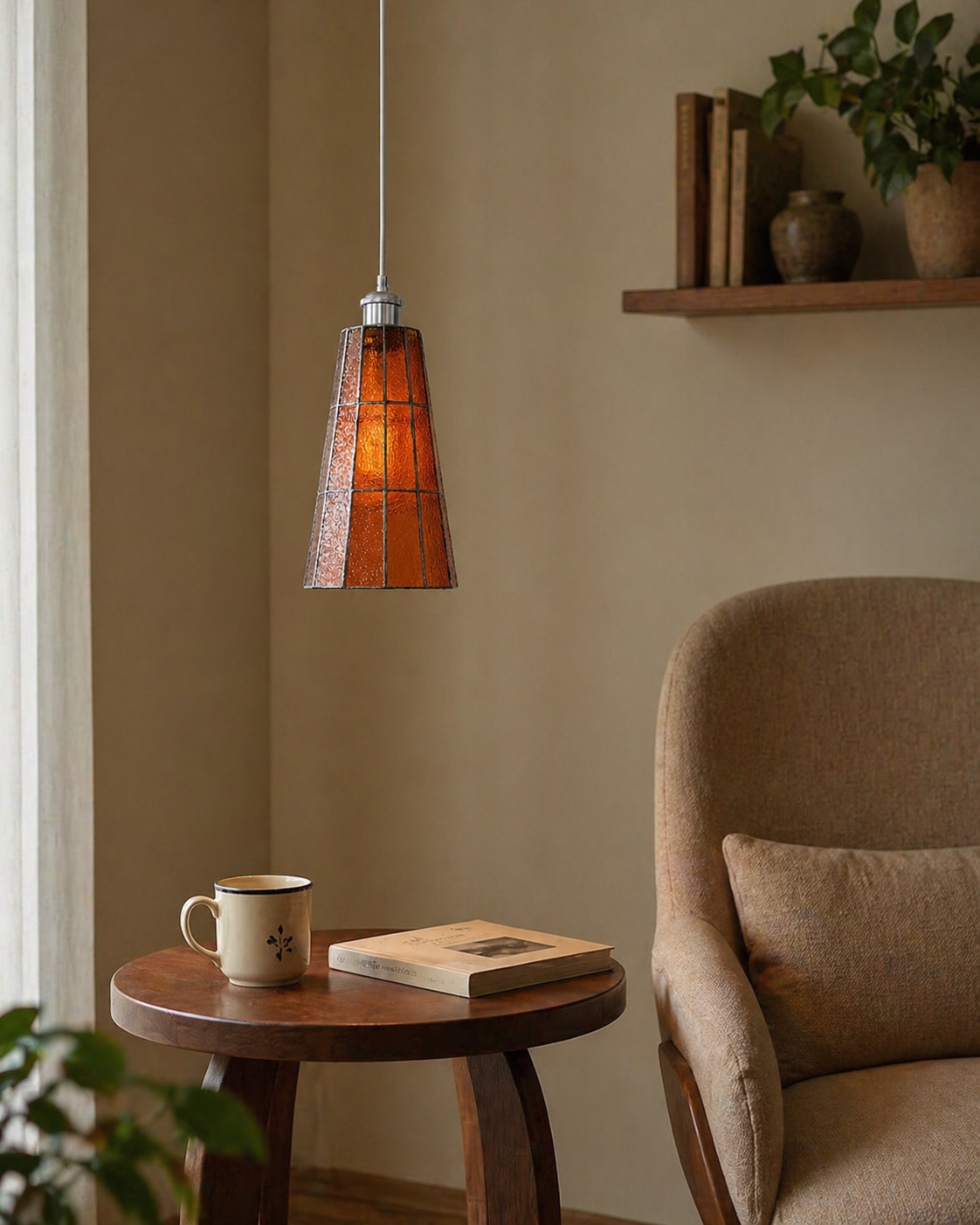 Azurielle Glass Pendant Light — product view 5