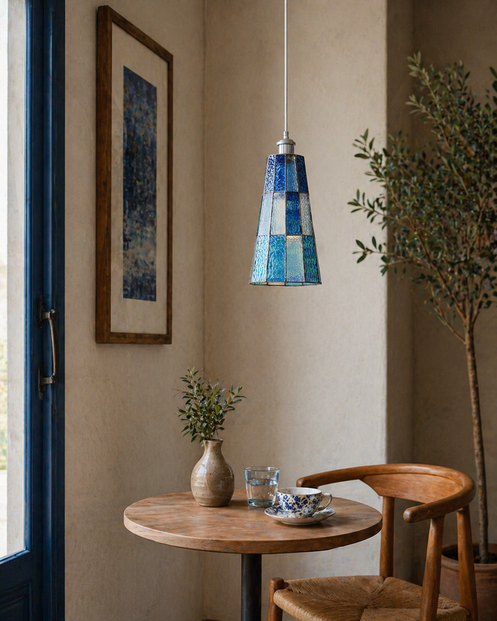 Azurielle Glass Pendant Light — product view 9