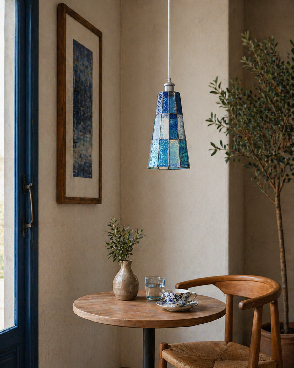Azurielle Glass Pendant Light — product view 9