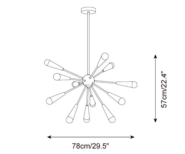 Candyra Metal Chandelier — product detail 14