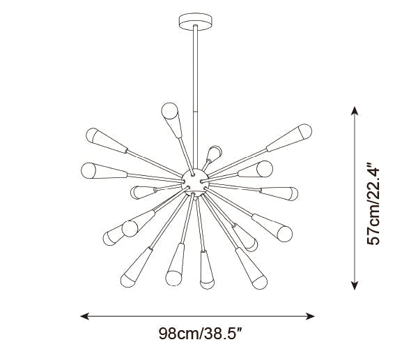 Candyra Metal Chandelier — product detail 15