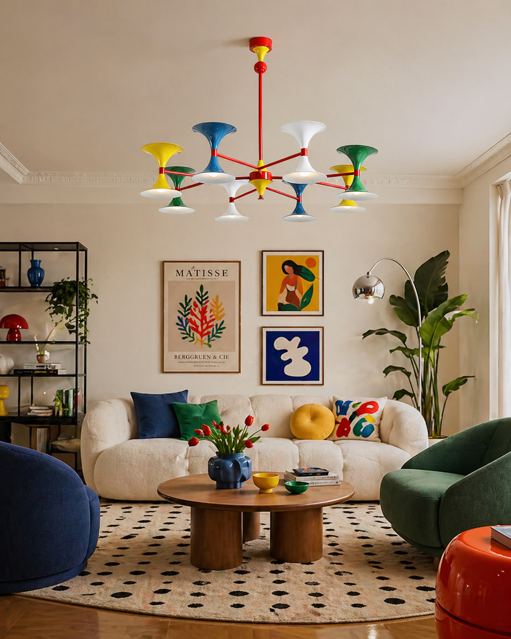 Lunetti Metal Chandelier — product view 2