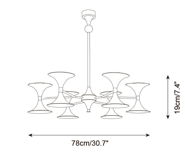 Lunetti Metal Chandelier — product detail 10