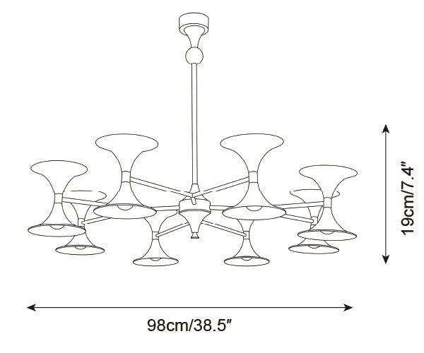 Lunetti Metal Chandelier — product detail 11