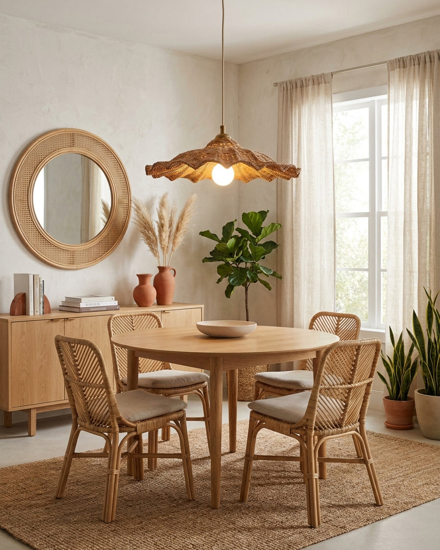 Ravela Rattan Pendant Light — product view 2