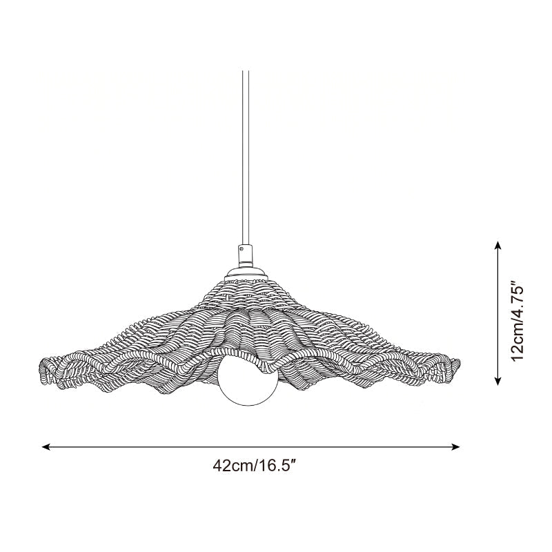 Ravela Rattan Pendant Light — product view 5